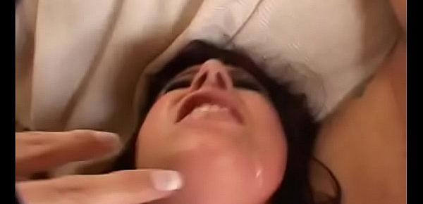 Chris Gets Her Face Cum Covered After Fuck