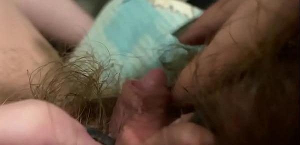 Morning orgasm big clit rubbing in extreme closeup super hairy pussy pov 2147 Porn Videos picture