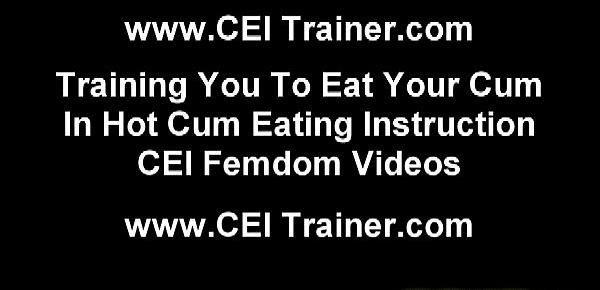 Piss Drinking And Cum Eating Instruction Trainer