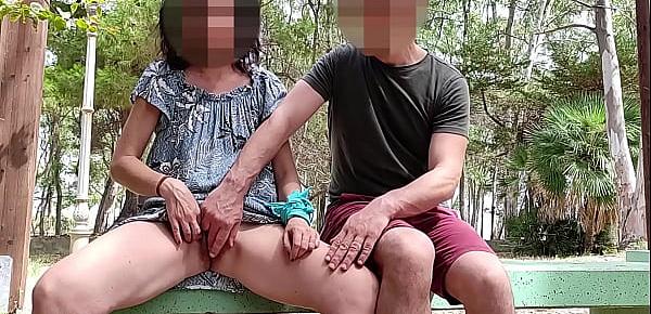 Pussy flash a stranger caught me masturbating in the park and help me orgasm misscreamy 2656 Porn Videos pic pic