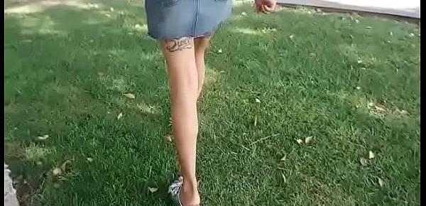 Sexy outdoor banging